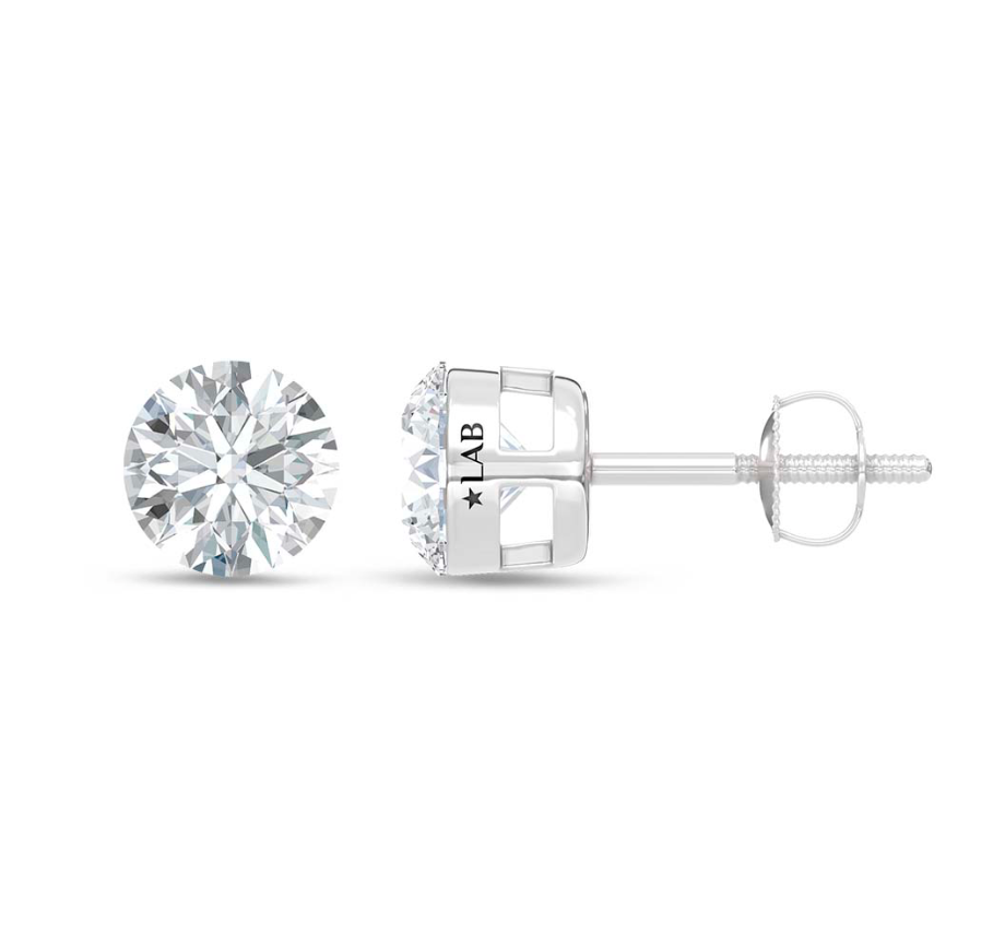 Floating Lab Grown Diamond Studs