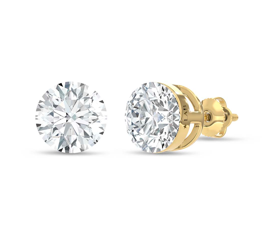 Floating Lab Grown Diamond Studs