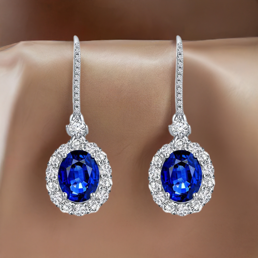 The Blue Simple Classic Dangle Earrings