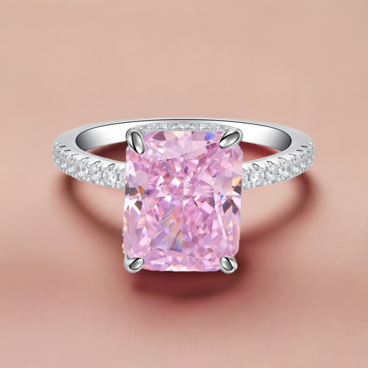 The Pink Simple Classic Radiant Ring