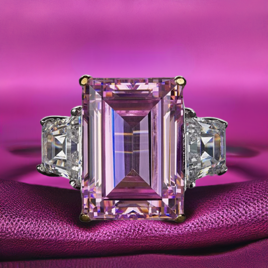 Pink Emerald on Trapezoid